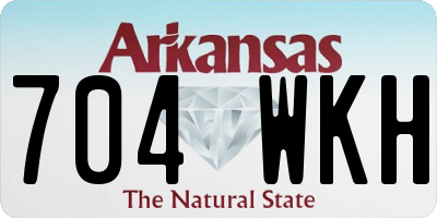 AR license plate 704WKH