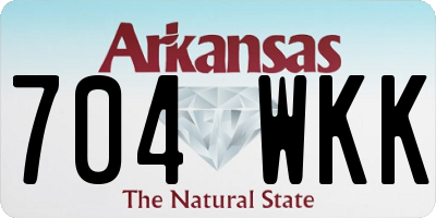 AR license plate 704WKK