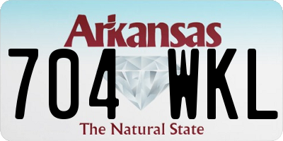 AR license plate 704WKL