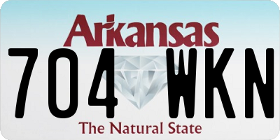 AR license plate 704WKN