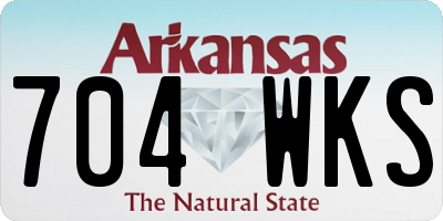 AR license plate 704WKS