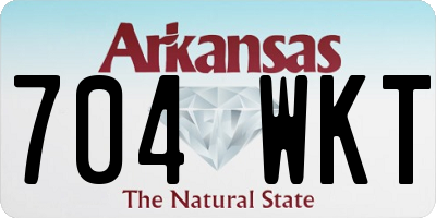 AR license plate 704WKT