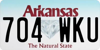 AR license plate 704WKU