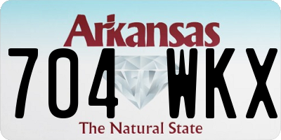 AR license plate 704WKX