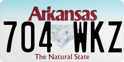 AR license plate 704WKZ