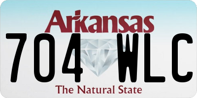 AR license plate 704WLC