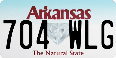AR license plate 704WLG