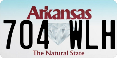 AR license plate 704WLH