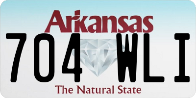 AR license plate 704WLI