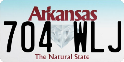 AR license plate 704WLJ