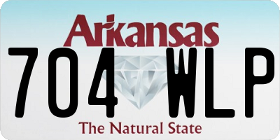 AR license plate 704WLP