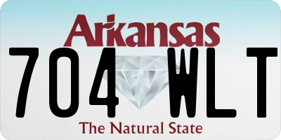 AR license plate 704WLT