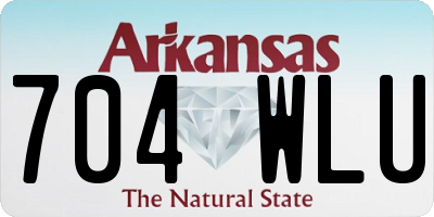 AR license plate 704WLU