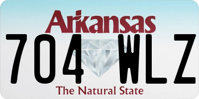AR license plate 704WLZ