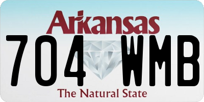 AR license plate 704WMB