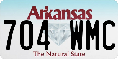 AR license plate 704WMC