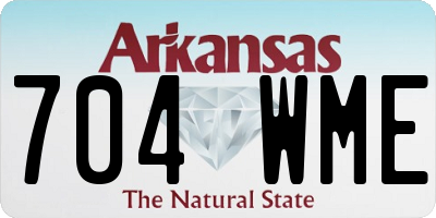 AR license plate 704WME