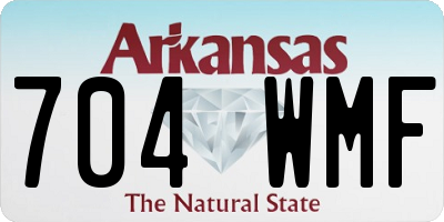 AR license plate 704WMF