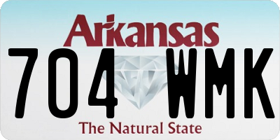 AR license plate 704WMK