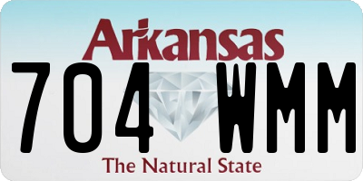 AR license plate 704WMM