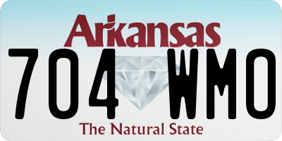 AR license plate 704WMO