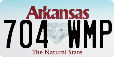 AR license plate 704WMP