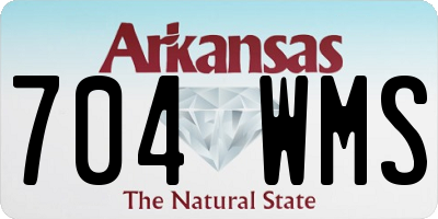 AR license plate 704WMS