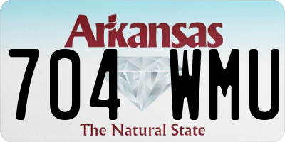 AR license plate 704WMU