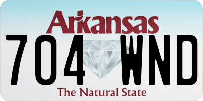 AR license plate 704WND