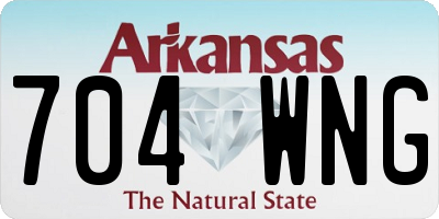 AR license plate 704WNG