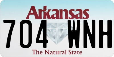 AR license plate 704WNH