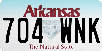 AR license plate 704WNK