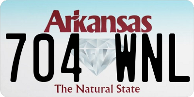 AR license plate 704WNL