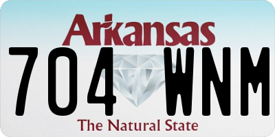 AR license plate 704WNM