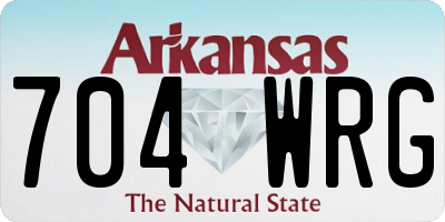 AR license plate 704WRG