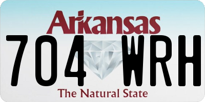 AR license plate 704WRH