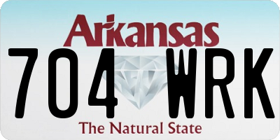 AR license plate 704WRK