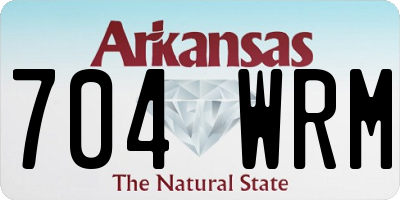 AR license plate 704WRM