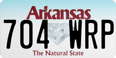 AR license plate 704WRP