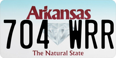AR license plate 704WRR