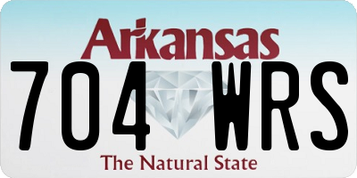 AR license plate 704WRS