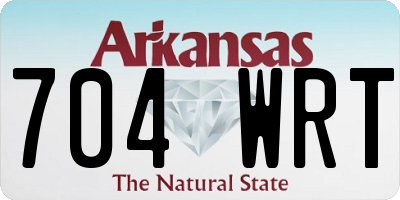 AR license plate 704WRT