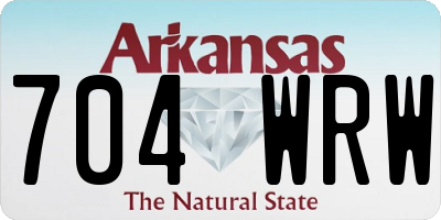 AR license plate 704WRW