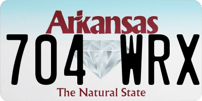 AR license plate 704WRX