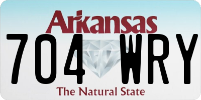 AR license plate 704WRY