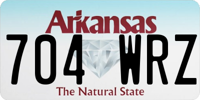 AR license plate 704WRZ