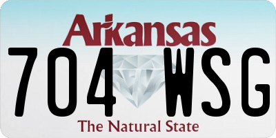 AR license plate 704WSG