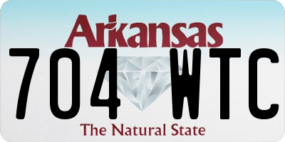 AR license plate 704WTC