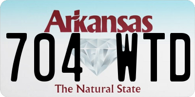 AR license plate 704WTD