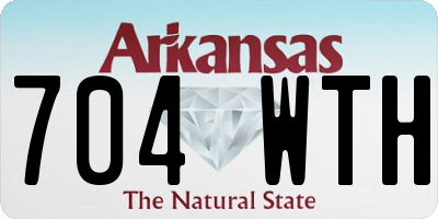 AR license plate 704WTH